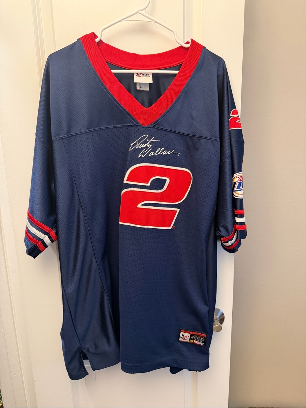 Signed #2 Navy Red Racing Jersey NASCAR